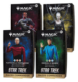 Magic the Gathering Star Trek Commander Decks Case (4) italian