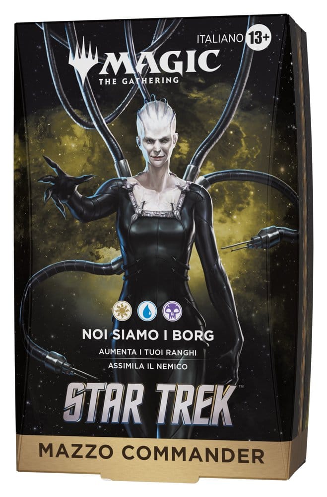Magic the Gathering Star Trek Commander Decks Case (4) italian