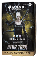 Magic the Gathering Star Trek Commander Decks Case (4) italian