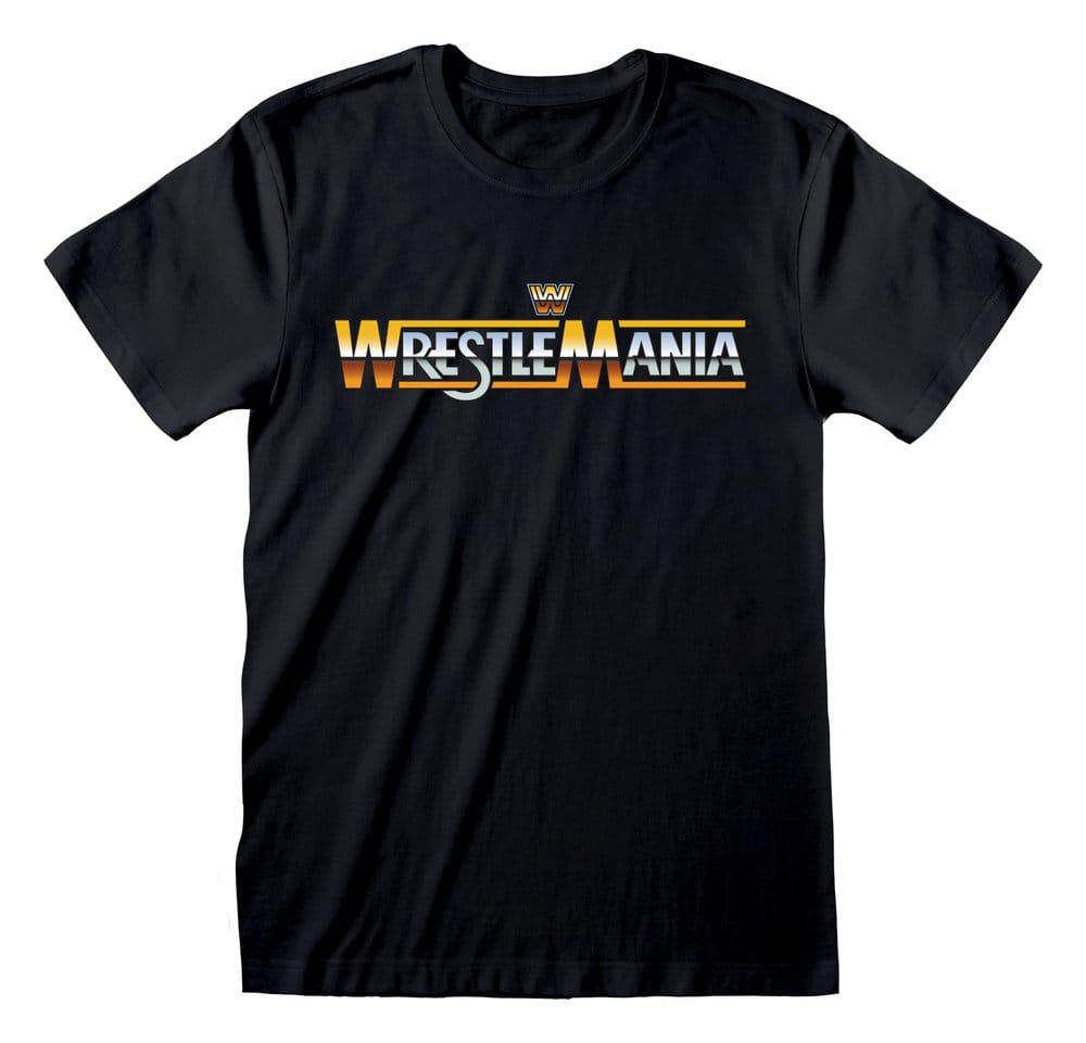 WWE T-Shirt Wrestle Mania Black Size S