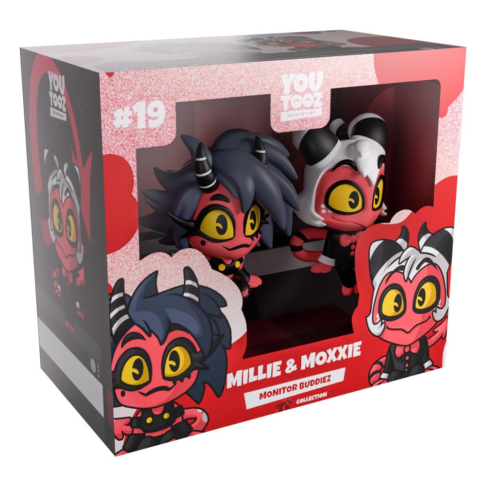 Helluva Boss Vinyl Figures Millie & Moxxie Monitor Buddiez