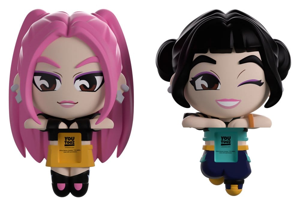 KPop Demon Hunters Vinyl Figures Mira & Zoey Monitor Buddiez 6 cm